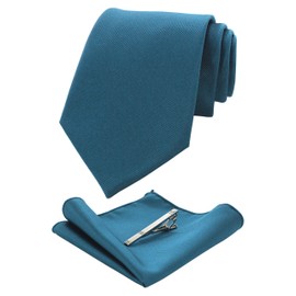 Jemigins Men's Necktie, Washable, Pin and Handkerchief Included, Business, High Quality Material, Job Hunting, After-parties, Weddings, Parties, Entrance Ceremonies, Father's Day, Present, Ceremonial