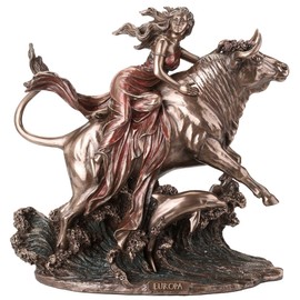 Veronese Design 9 Inch The Abduction of Europa Cold Cast Resin Bronze Finish Home Decoration Sculpture