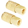 Qolekog Air Hose Fittings Brass Industrial Coupler 1/4-inch NPT Female