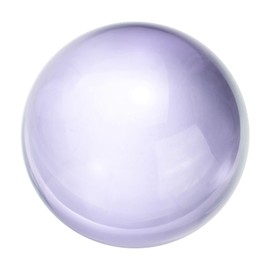 uxcell 40mm/1.6" Crystal Sphere Ball Glass Solid Decorative Sphere Crystal Ball Prop Ornament for Feng Shui Divination Fortune Telling Tabletop Fountain Decoration, Purple