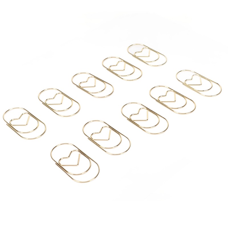 Paper Clips Prevent Slip Rust Proof Love Heart Shaped Decorative