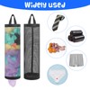 2Pcs Plastic Bag Holder Nylon Mesh Grocery Bag Holder Hanging