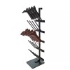 FixtureDisplays 10-Pair Boots Rack 5 Tier Organizer Floor Standing Door