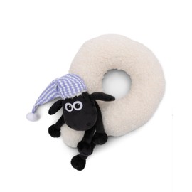 NICI 49655 Shaun the Sheep White Fluffy Cuddly Neck Pillow, Pillow for Boys, Girls, Babies and Cuddly Toy Lovers - Ideal for Home, Nursery or Travel
