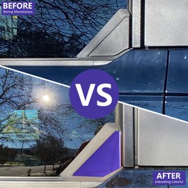 RERPRO Rear Window Triangle Cover Trim Compatible with 2021 2022 2023 2024 2025 Ford Bronco 4 Door Accessories Exterior Decoration Trims Kit Protection Decor Covers, 1 Pair Purple