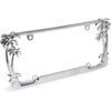Cruiser Accessories 19003 Palm Tree License Plate Frame, Chrome