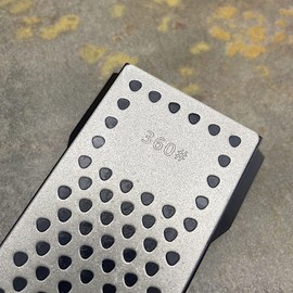 Diamond Sharpening Stone 360/600 2 Side Grit Sharpener Diamond Home Sharpening Plate Grindstone Ultra Sharp Knife Sharpener Diamond Whetstone Sharpener with Storage Base Grindstone Necessities