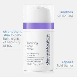 Dermalogica Stabilizing Repair Cream, Face Moisturizer for Sensitive Skin with Cica - Strengthens, Soothes, and Repairs Skin Barrier, 0.5 fl oz