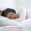 Wzenclave Large Satin Bonnet Silk for Sleeping Hair Bonnet Double