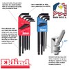 Eklind 13222 Llave Allen Allen de bola hexagonal, 22 piezas,