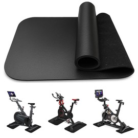 YushengTai Pack of 2 Floor Protection Mat Fitness Equipment 70 x 28 cm, 6 mm Thick Shockproof Non-Slip Underlay, Floor Protection Mat Fitness, Gym Floor Mat, Yoga Mat, for Treadmill, Elliptical