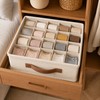 Closet Storage Box with Dividers for Underwear and Socks -