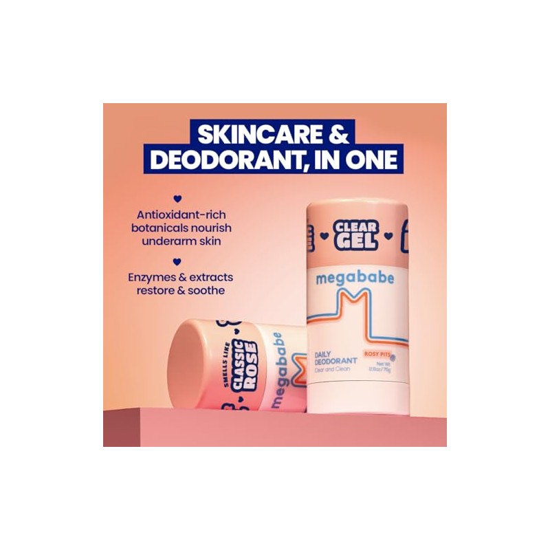 Megababe Rosy Pits Daily Deodorant by Texpertnmore