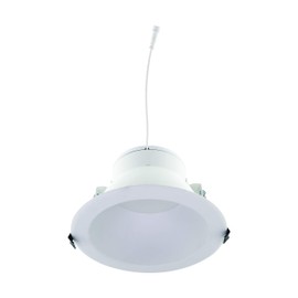 Satco CCT and Wattage Selectable LED Commercial Recessed Downlight, 10 Inches, White