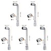 HARFINGTON 5pcs L Shaped Angled Hex Socket Wrench 6/7/8/9/10mm 45#