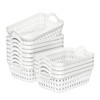 Tyminin Plastic Storage Baskets with Handles, Set of 12 Mini