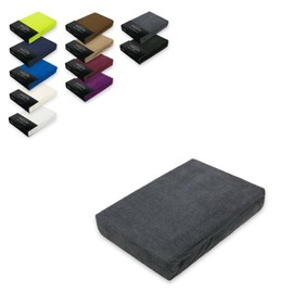 Exclusive home textile terry fitted sheets with elasticated edging., 180 - 200 x 200 cm