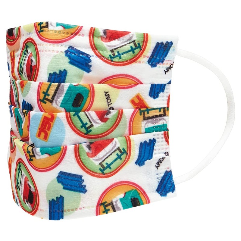 スケーター (skater) 不織布 マスク 子供用 7枚 三層構造 プラレール MSKP3N-A