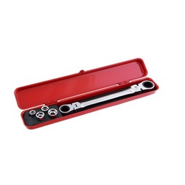 Pro-Auto DFL-1GS Double Flex Lock Gear Wrench 13x17mm & Go-Through Socket Set