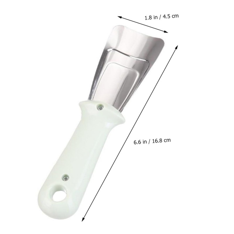 CAXUSD 3pcs Stainless Steel Ice Removal Scoop Compact Deicing Shovel