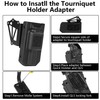 NIRIAHO Tactical Universal Duty Holster Extended Support Holder with Tourniquet