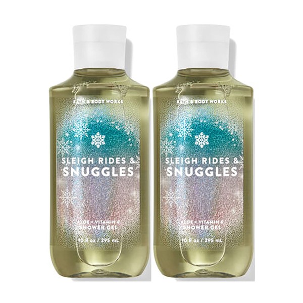 Bath and Body Works Sleigh Rides & Snuggles Shower Gel Gift Sets 10 Oz 2 Pack (Sleigh Rides & Snuggles)