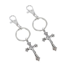 VILLFUL Keychain Keys Cross Jesus Charm Key Pendant Cross Pendant for Decorative Present