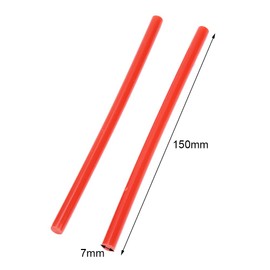 10 Barras de Pegamento de Fusión en Caliente, Barras de Pegamento de 7 * 150 Mm, Barras de Pegamento de Fusión en Caliente Coloridas, Barras de Artesanía DIY para Pistola de Potencia Pequeña(Rojo)