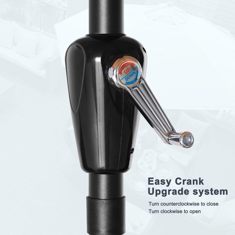 MASTERCANOPY Patio Umbrella for Outdoor Market Table -8 Ribs (11ft,Blue)