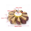 Sisal Buffing Wheel Manual Electric Drill Sisal Emery Cloth Polishing