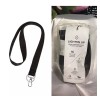 Vera Bradley ReActive Wide Lanyard Work School SOLID BLACK RV$25