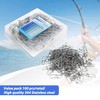 SINGMATOOLS 100 Pack Dual snap Lock Fish Sinker Clips snap