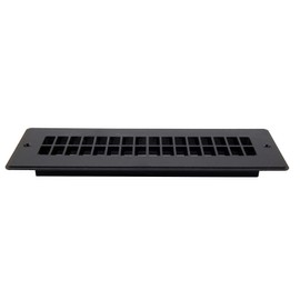 RecPro RV Floor Register | RV Stationary Vent Cover | 2-1/4" x 10-1/8" Insert | Undampered Duct (Black)