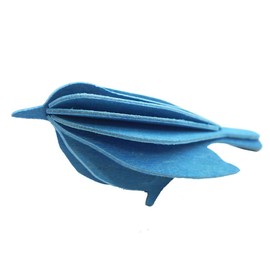 Lovi 2022 Lobi Ornament Card Bird 3.1 inches (8 cm), BL, Blue, Birch, Buildable, Made in Finland