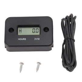 Digital Hour Meter High Accuracy LCD Display Mini Waterproof Engine Hourmeter Tachometer