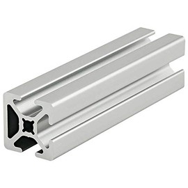 8020, 1003, 10 Series 1 Inch x 1 Inch Tri Slot Three Open Channel T-Slotted Aluminum Extrusion DIY Extruded Linear Slot Bar Rail 80/20 (Smooth, Clear Anodize, 48" Long)