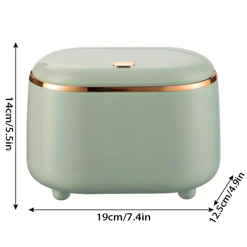 AIMALL Self-Designed Light Luxury Desktop Trash Can – Oval Storage