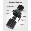 EVIL ENERGY Oil Catch Can, Universal Baffled Catch Can Kit
