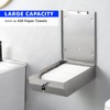 Paper Towel Dispenser Wall Mount Commercial, Brushed Stainless Steel &