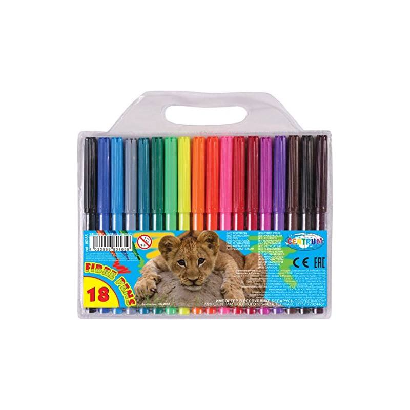 CENTRUM Fiber Colouring Pen (Pack of 18)