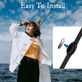 4 Pack Princess Cruise Medallion Holders for Kids and Adults, Silicone Wristbands for Carnival Ocean Medallion - 2 Sizes (S/M and M/L) in One Pack, Black and Dark Blue (M/L), Pink and White (S/M)