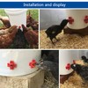 PACIOCEAN 20Pcs Automatic Chicken Water Nipple,Chicken Waterer Nipples, Anti-Leak Automatic