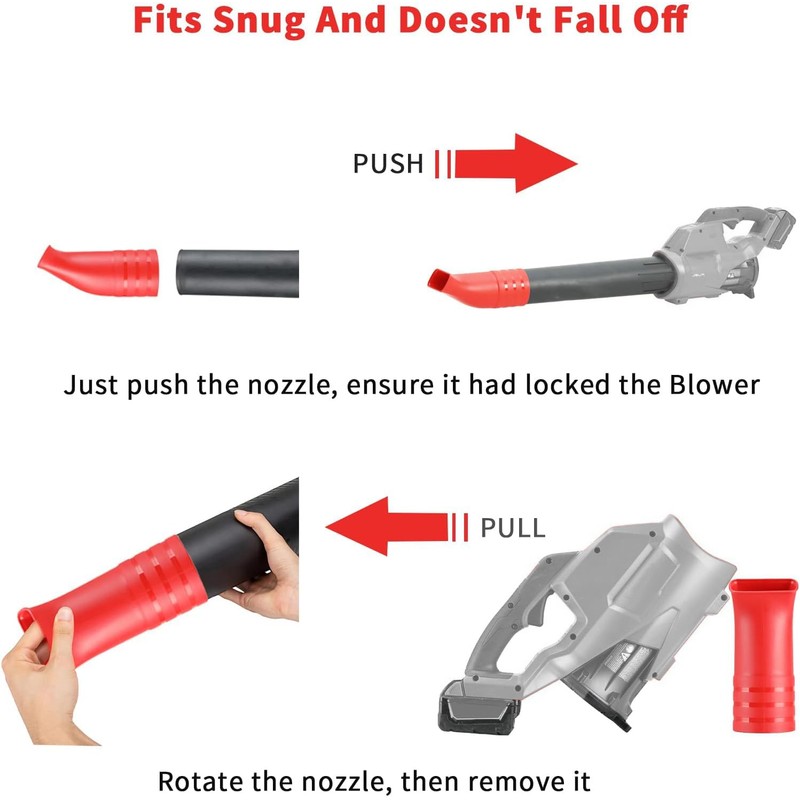 Flat Nozzle for Milwaukee 2724-20 2724-21 M18 Handheld Leaf Blower