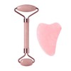 Natural Jade Facial Gua Sha Massager Roller Tool Set Lymphatic Circulation Green