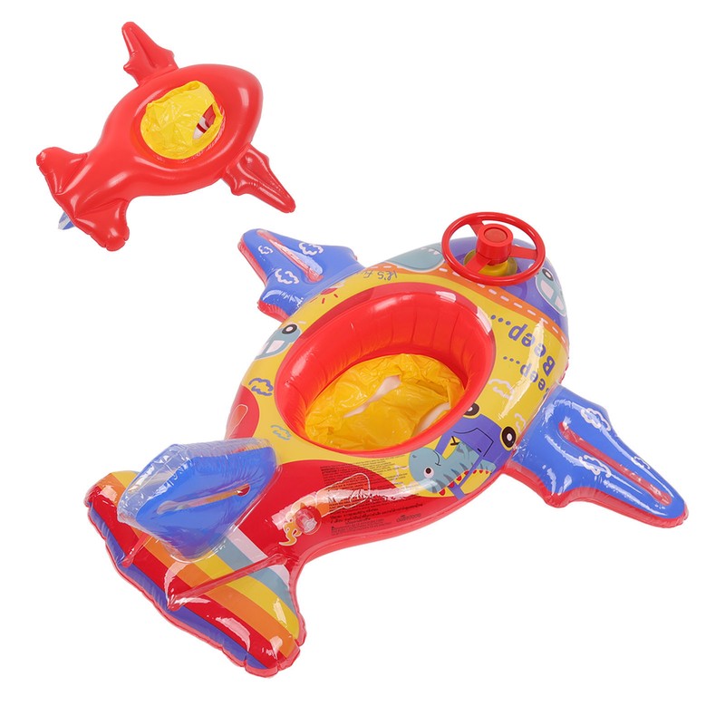 Airship Inflatable Pool Float Multifunctional Floating Swimming Raft with Steering