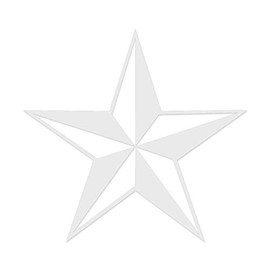 Applicable Pun Nautical Star - Vinyl Decal for Outdoor Use on Cars, ATV, Boats, Windows and More - White 3 inch