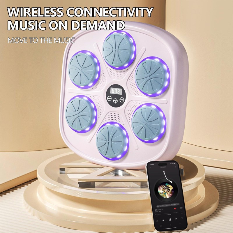 Music Boxing Machine for Kids & Adults, Smart Bluetooth Sounding