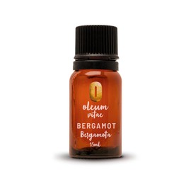 OLEUM VITAE Aceite Esencial de Bergamota Citrus Bergamia 100% Puro y Orgánico 15 ml Hecho en India Certificado UK Aplicación Interna, Externa y Aromático