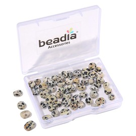 BEADIA - abalorio de piedra dálmata irregulares naturales para hacer joyas, 5-8 mm, 38 cm