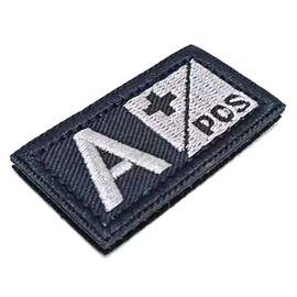 ewkft Blood Type Embroidered Patches A+ B+ AB+ O+ Embroidery Patch for Cloth Hat (A+)